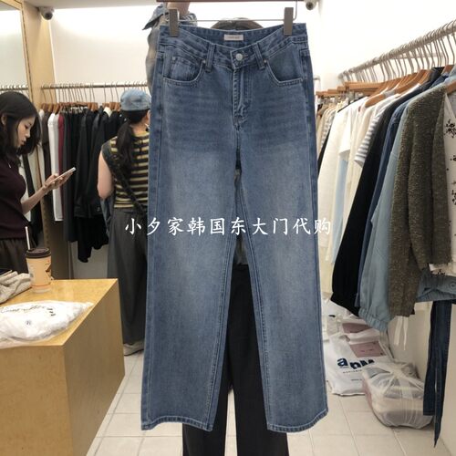 一件包邮 小夕韩国东大门代购DRESS ROOM26秋季女装时尚牛仔裤