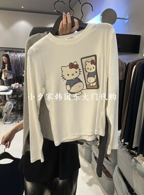 一件包邮 小夕韩国东大门代购CREDITO 26秋女装时尚新款长袖T恤