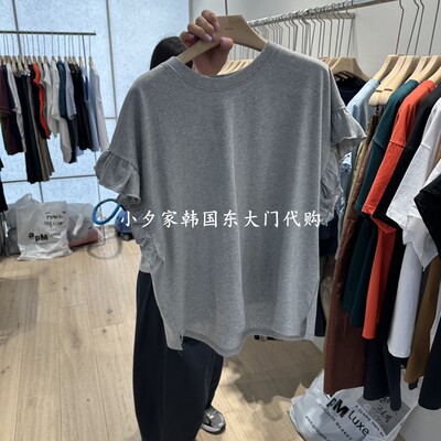 一件包邮 小夕韩国东大门代购REVE-L 26夏款女装新品 短袖T恤