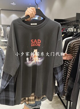 一件包邮 小夕韩国东大门代购CREDITO 26秋女装时尚新款长袖T恤