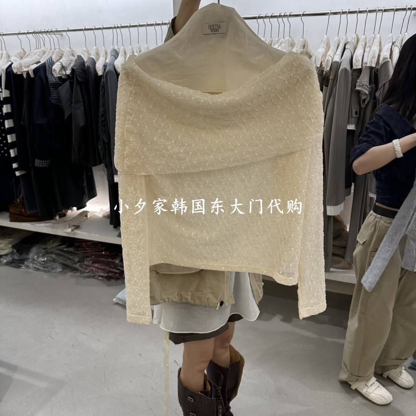 一件包邮 小夕韩国东大门代购 BERTHA 26秋季女装时尚新长袖T恤图片