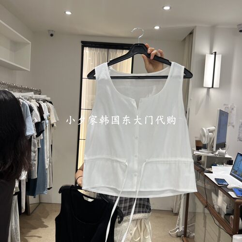 一件包邮 小夕韩国东大门代购 VENIR-a26夏款女装系带 吊带背心