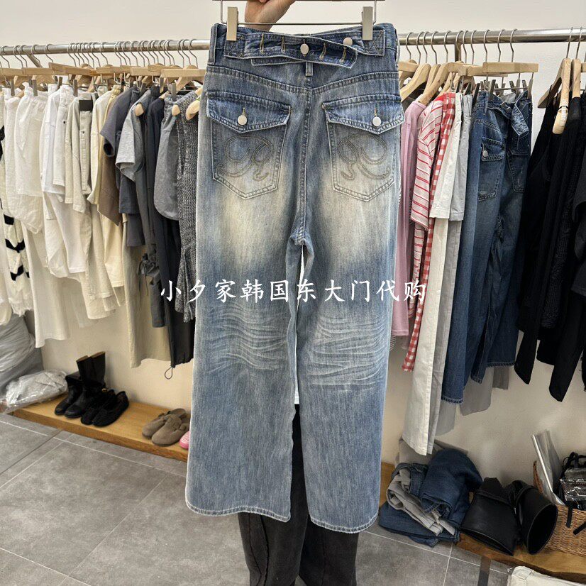 一件包邮 小夕韩国东大门代购 DELIGHT-L26夏款新品女破洞牛仔裤