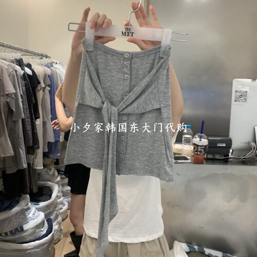 一件包邮 小夕韩国东大门代购MEET ME 26夏款女装 抹胸背心上衣