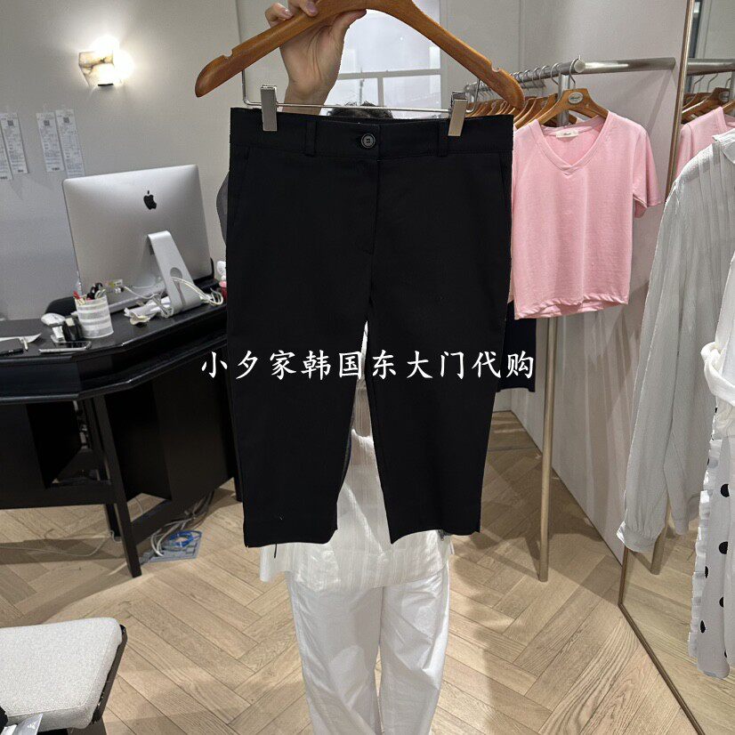 一件包邮 小夕韩国东大门代购 26夏款新品女时尚百搭黑色紧身短裤