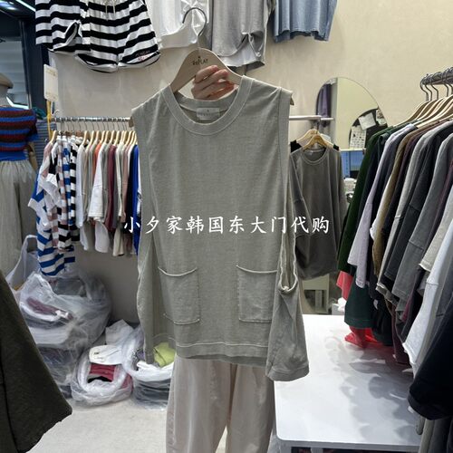一件包邮 小夕韩国东大门代购REPLAY 26夏款女装纯色 吊带背心