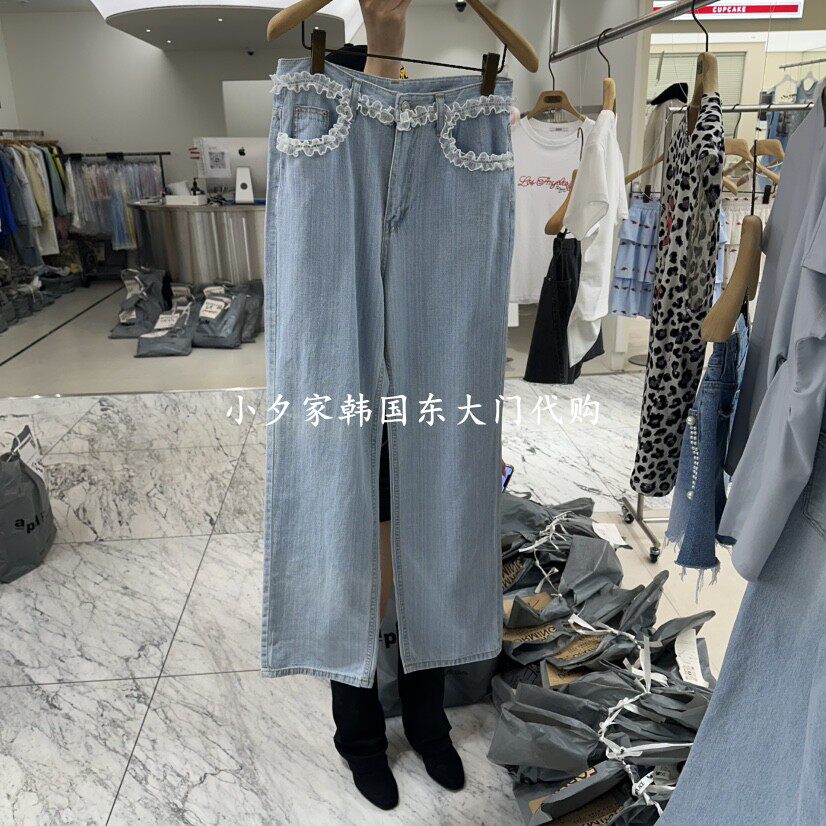 一件包邮 小夕韩国东大门代购 FORMING-P26夏款新品女装牛仔裤