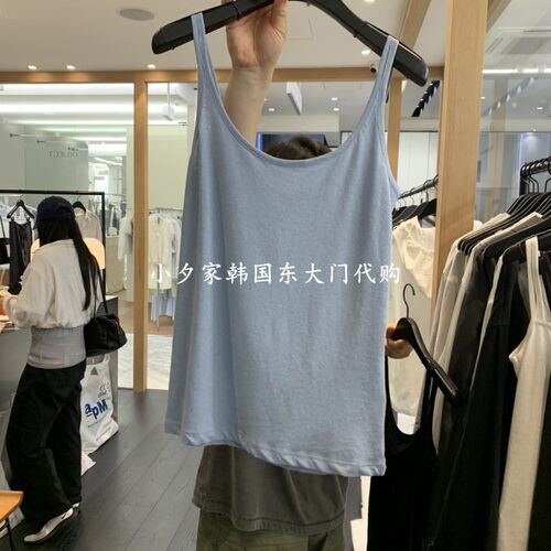 一件包邮 小夕韩国东大门代购 OBJECT26夏款女纯色细肩带吊带背心