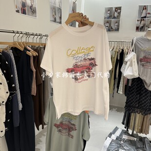 一件包邮 小夕韩国东大门代购BAGUETTE-P 26夏款女装新品 短袖T恤