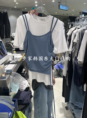 一件包邮 小夕韩国东大门代购HERTZ-P 26夏女装新品 吊带短袖套装
