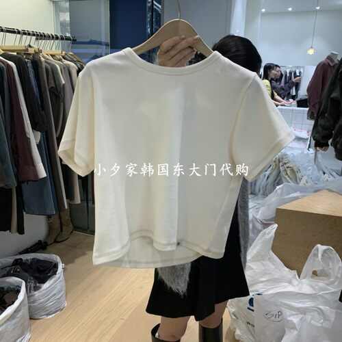 一件包邮 小夕韩国东大门代购 W AND J 26秋季女装新时尚短袖T恤