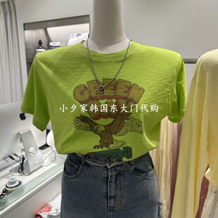 一件包邮 小夕韩国东大门代购 COMBO26夏女装新品卡通纯色短袖T恤