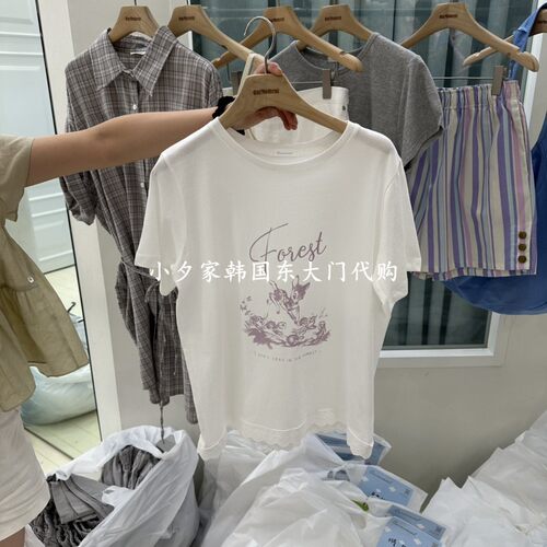 一件包邮 小夕韩国东大门代购 OURMOMENT26夏女装新品短袖 T恤