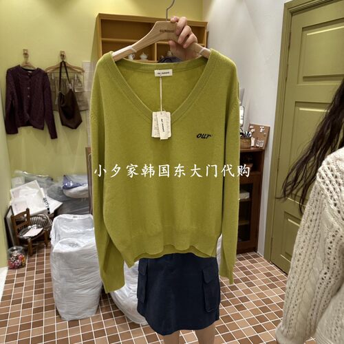 一件包邮 小夕韩国东大门代购 OURMOMENT 26秋女装时尚新针织衫