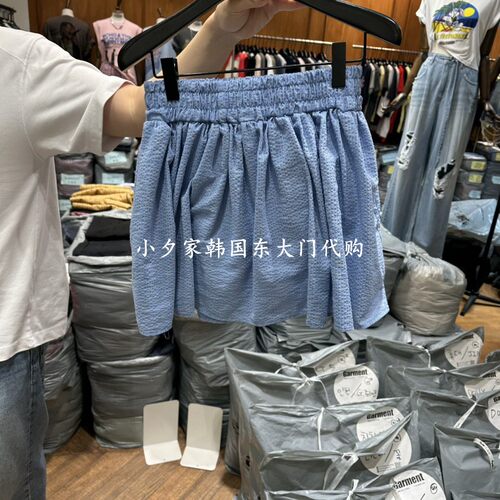 一件包邮 小夕韩国东大门代购GARMENT-P 26夏女装松紧腰休闲短裤