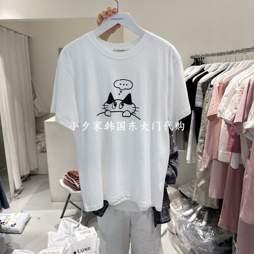 一件包邮 小夕韩国东大门代购LORING RE I 26夏款女装新品短袖T恤