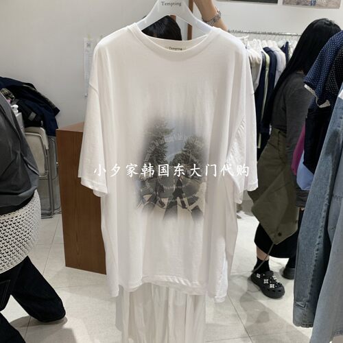 一件包邮 小夕韩国东大门代购TEMPTING 26夏款女装新品 短袖T恤