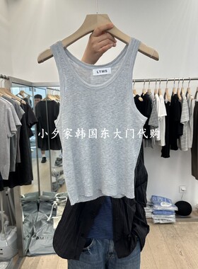 一件包邮 小夕韩国东大门代购LTMS 26夏款女装纯色简约 吊带背心
