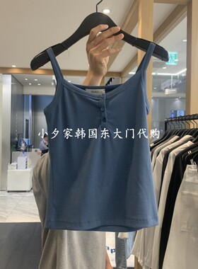 一件包邮 小夕韩国东大门代购OBJECT 26夏款女装休闲带扣吊带背心