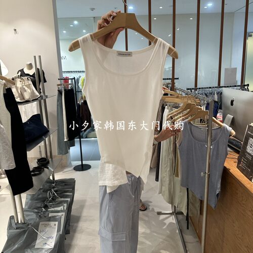 一件包邮 小夕韩国东大门代购 ANDMORE BUTTON26夏女简约吊带背心