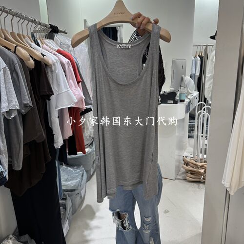 一件包邮 小夕韩国东大门代购RENDER 26夏款女装纯色 吊带背心