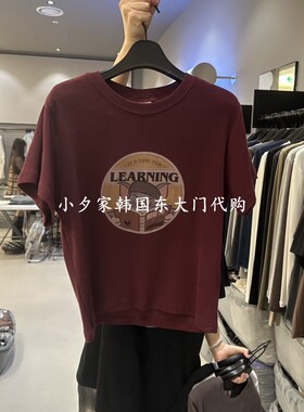 一件包邮 小夕韩国东大门代购CREDITO 26秋女装时尚新款短袖T恤