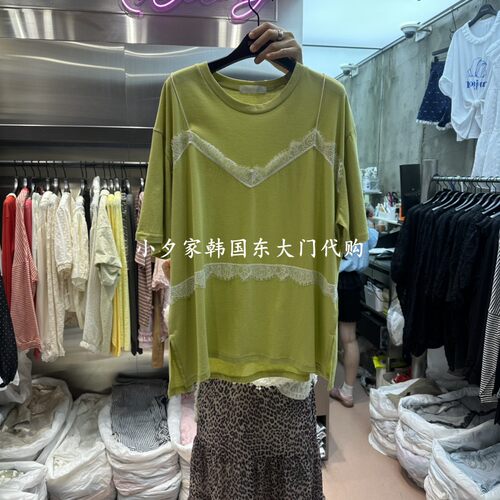 一件包邮 小夕韩国东大门代购RUNWAY 26夏女装圆领纯色短袖 T恤