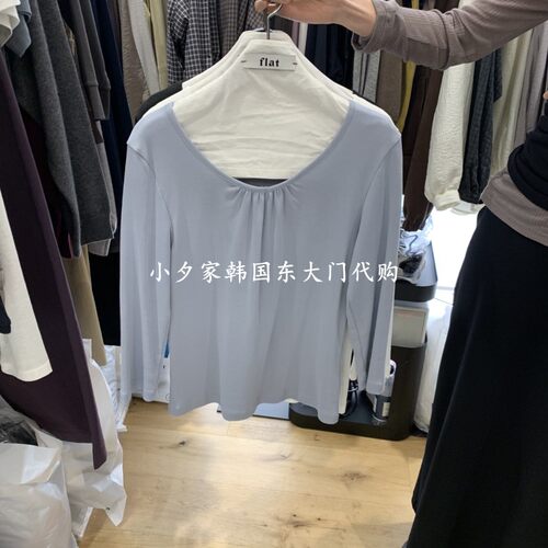 一件包邮 小夕韩国东大门代购 FLAT 26秋季女装时尚新长袖T恤