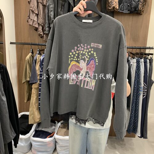 一件包邮 小夕韩国东大门代购 VANTA 26年秋季女装新款长袖T恤