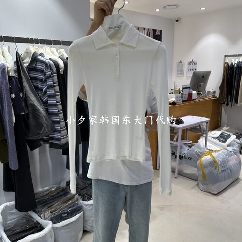 一件包邮 小夕韩国东大门代购HELVETICA PLUS 26秋女新款长袖T恤