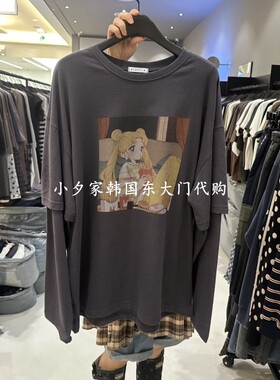 一件包邮 小夕韩国东大门代购CREDITO 26秋女装时尚新款长袖T恤