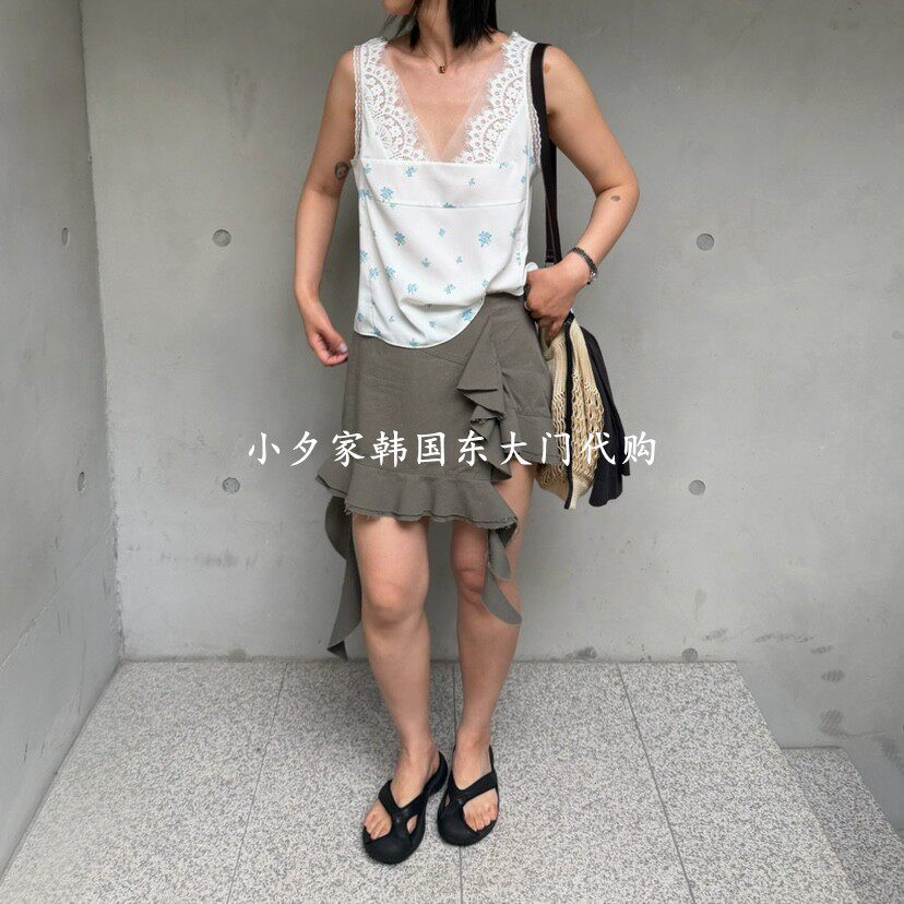 一件包邮 小夕韩国东大门代购OLI SEOUL26夏款新品女装设计感短裙