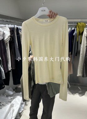 一件包邮 小夕韩国东大门代购 TILDE 26秋女装新款时尚长袖T恤