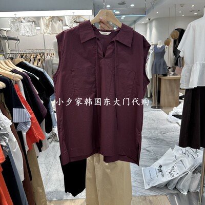 一件包邮 小夕韩国东大门代购REVE-L 26夏款女装衬衫 吊带背心