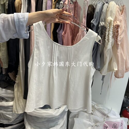 一件包邮 小夕韩国东大门代购RIVEROOM 26夏款女装纯色 吊带背心