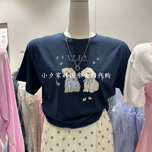 一件包邮 小夕韩国东大门代购COMBO 26夏款女装新可爱印花短袖T恤