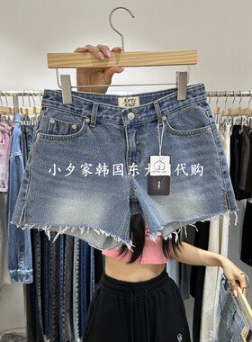 一件包邮 小夕韩国东大门代购  26秋季女装时尚新水洗蓝牛仔短裤
