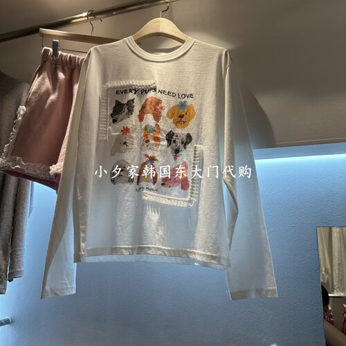 一件包邮 小夕韩国东大门代购EVE 26秋女装新款时尚简约长袖T恤