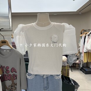 一件包邮 小夕韩国东大门代购 FORMING-P26夏款女装网纱休衬衫T恤