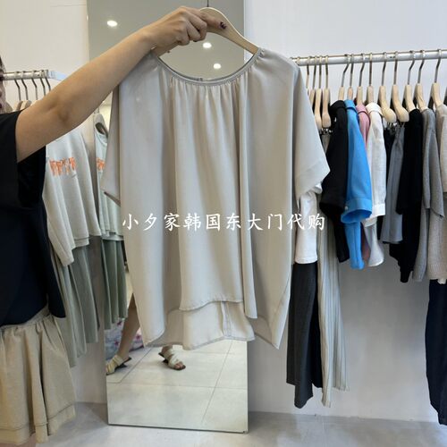 一件包邮 小夕韩国东大门代购 FUNNY POWDER26夏款女装 短袖T恤