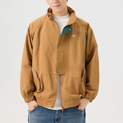 WANLEGETU日系连帽夹克衫男士户外时尚外套撞色山系潮牌长袖帽衫