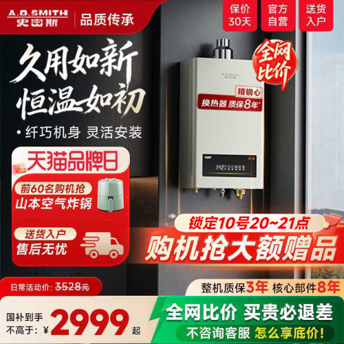 AO史密斯小体积燃气热水器EC3