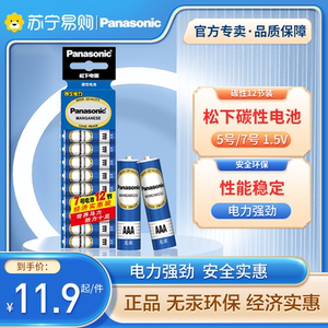 松下正品大号1号2号5号7号9V碳性干电池适用于玩具遥控器挂钟万用表体重秤煤气灶燃气热水器 官方旗舰店119