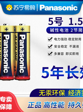 松下正品大号1号2号5号7号9V/23A/27A/LR44碱性电池适用玩具遥控器挂钟万用表体重秤煤气灶热水器官方旗舰119