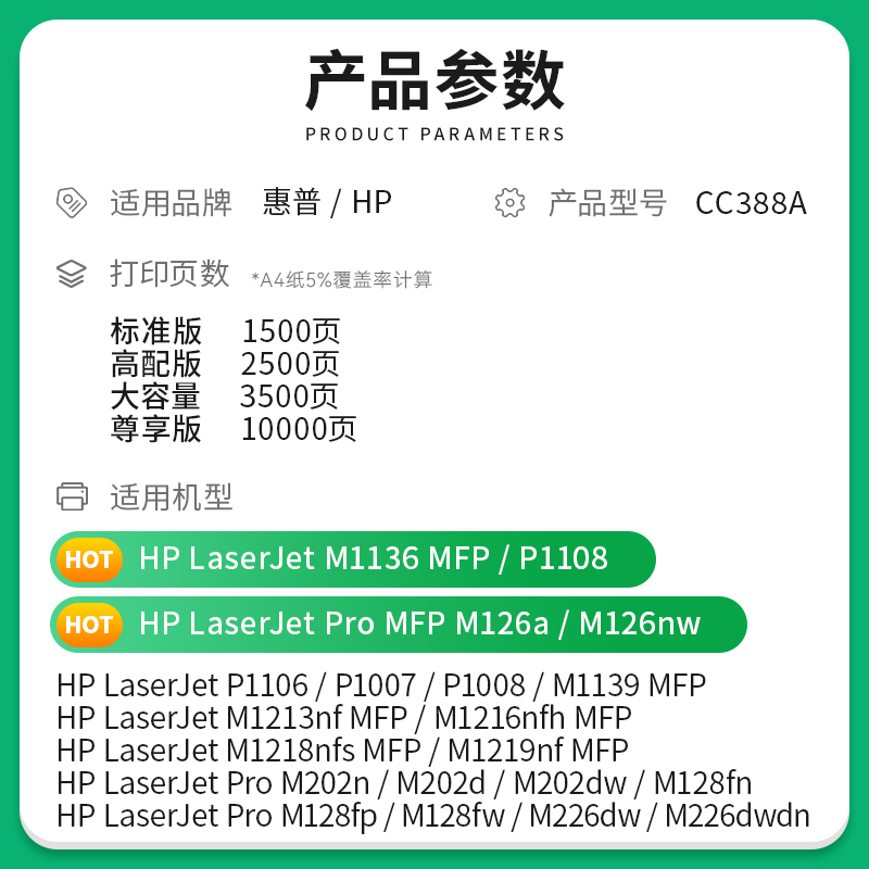 适用惠普M1216nfh硒鼓M1219nf/M1218nfs打印机墨盒Laserjet Pro M