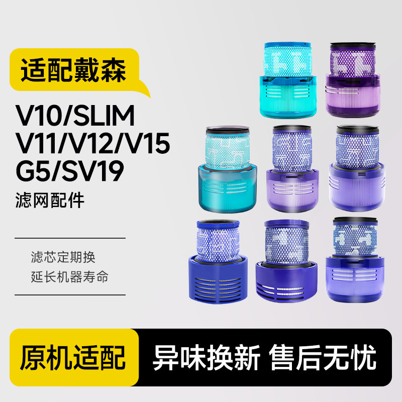 适配dyson戴森吸尘器滤芯V10/slim/V11/V12/V15/G5/SV19滤网1217图片