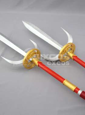 战国BASARA 真田幸村 COS道具双枪定做 Devil Kings-Sanada Yukim