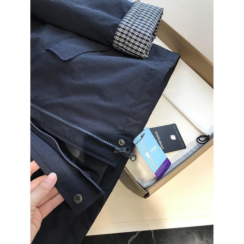 日系工装文艺风，兼具时髦和小个性！95%白鹅绒连帽羽绒服G102906