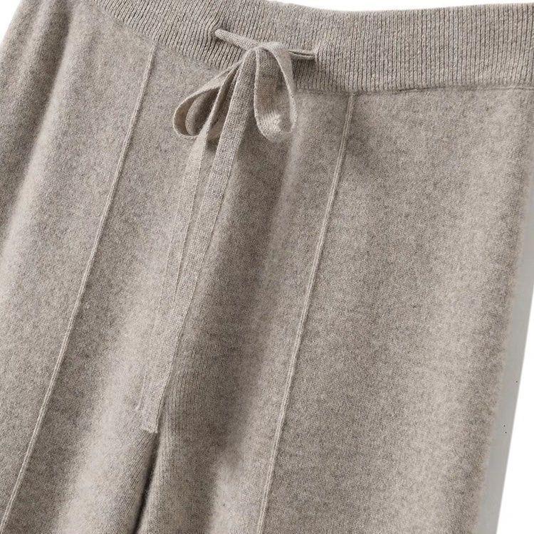 100撤柜高档羊毛阔腿裤女秋冬新款加厚宽松休闲直筒长裤反季