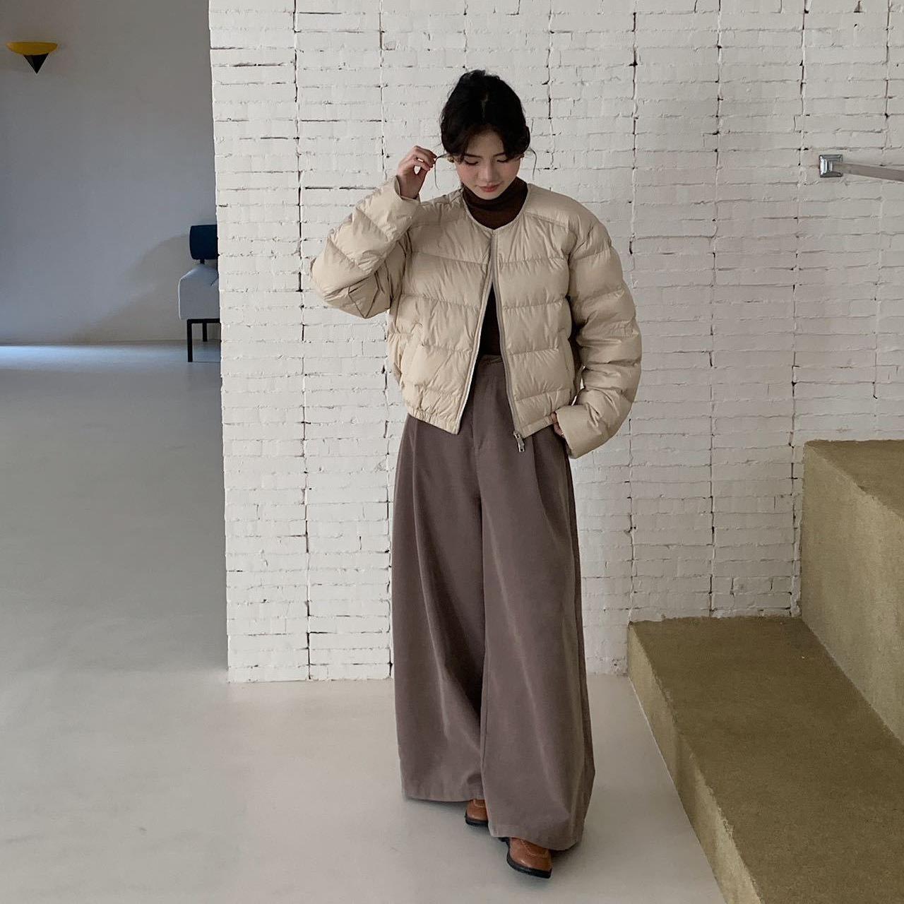 棒球领短款90绒羽绒服女2025年冬新款韩版休闲保暖加厚面包服外套